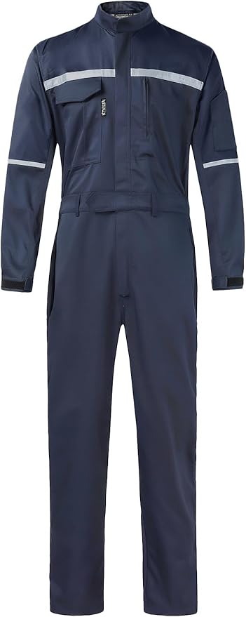 Mens Workwear Coveralls Multi Pockets Work Suit Mechanic Overalls Jumpsuits Unisex Long Sleeve Garage Coverall