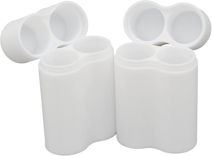 Slimline 18650 Battery Case, soft durable material - Pack of 2 (Holds 2 Batteries)