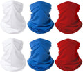6 Pieces Summer Face Cover Scarf Mens Neck Gaiter For Men Women UV Protection Face Breathable Sun Protection Cycling Running