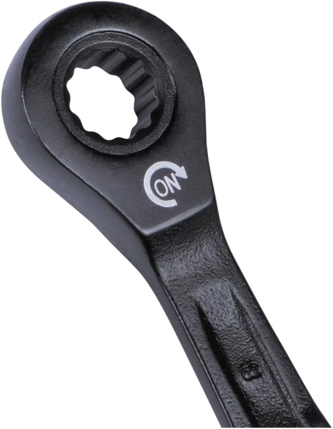 Klein Tools 69408MG Ratcheting Combination Wrench Set, Metric, 8-Piece, 8 to 19 mm, Steel Alloy, Foam Pouch, 90-Tooth