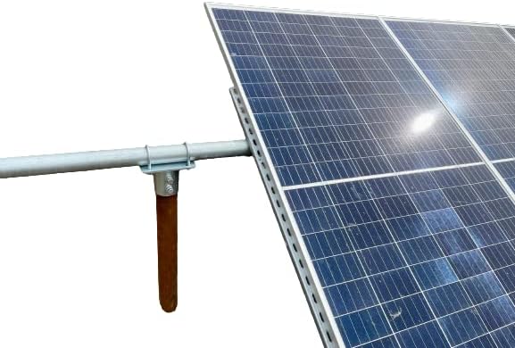 Solar Panel Array Mounting Bracket Top Cap for 2" (2 3/8" OD) Pipe or Pole Ground Mount Universal DIY
