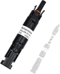 30A Solar in-line Fuse Holder, IP68 1000V for Solar Panel and Inverter in Photovoltaic System, Male and Female Connector with 1 Fuse