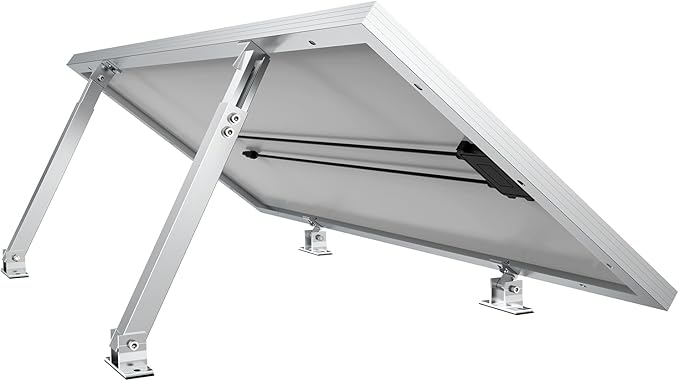 RICH SOLAR Adjustable Solar Panel Tilt Mount Brackets Support up to 300 Watt Solar Panel for Roof, RV, Boat and Any Flat Surface, for on-Grid/Off-Grid Systems