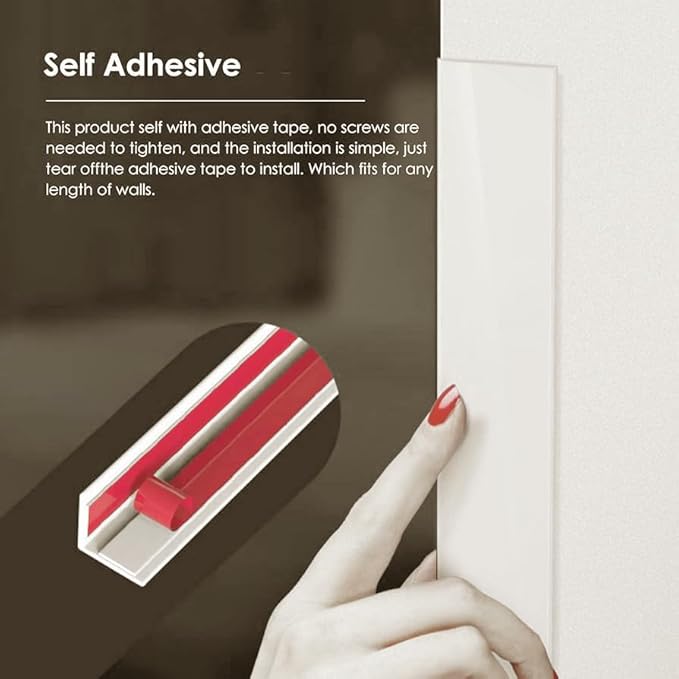 Proflex Wall Corner Protector - White Textured 1-1/2 inch x 60 inch - Pack of 6 - Self Adhesive Corner Guards for Walls Edge Protection – Easy to Apply – No Tools Needed