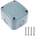 Waterproof Junction Box,Nineleaf PVC/ABS Outdoor Junction Box Electrical,3 1/4 inch x 2 3/4 inch x 2 1/4 inch (86x74x62mm),Exterior Device Box,Universal Electrical Project Enclosure Box ,Grey