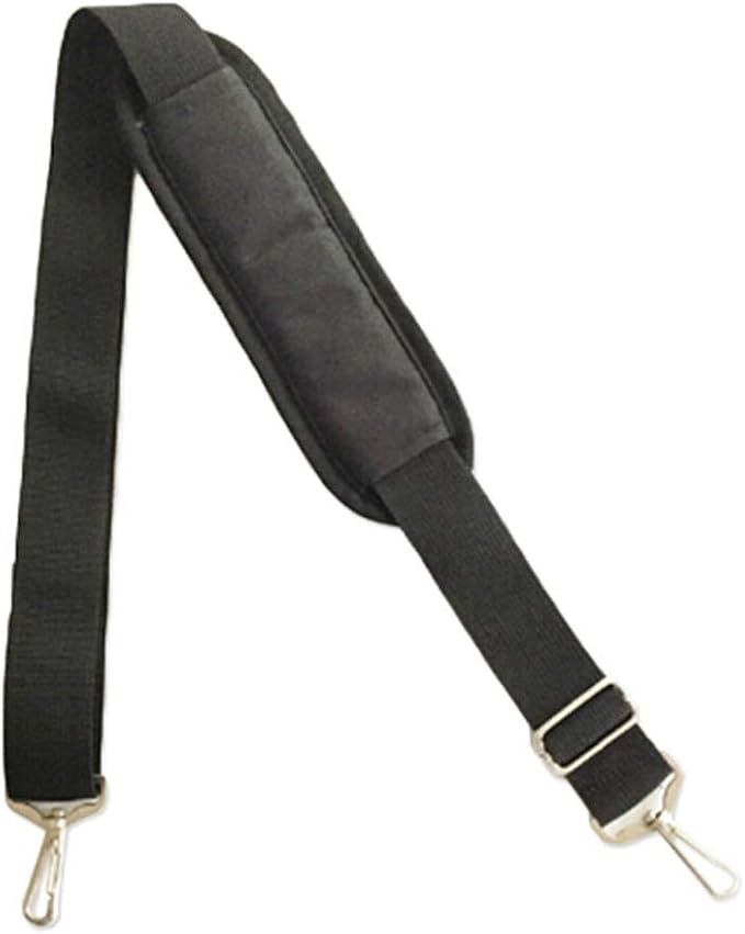 Sevenfly Universal Shoulder Strap Replacement Luggage Bag Strap Detachable Soft Padded Adjustable Belt With Metal Swivel Hooks（black