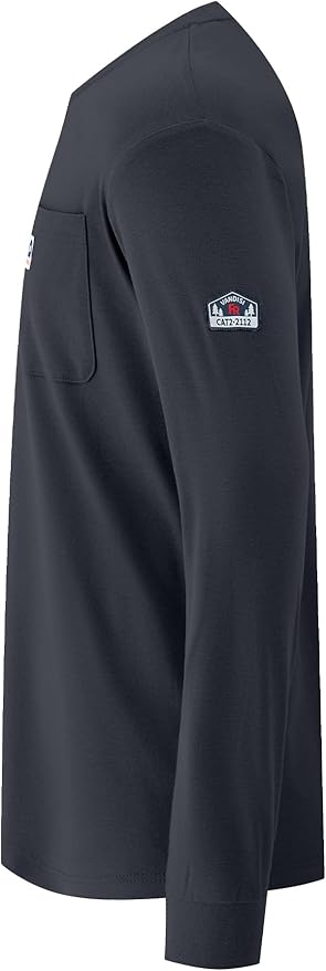 FR Shirts for Men 6.5oz Lightweight Fire Resistant Shirts for Men Long Sleeve NFPA2112/CAT2
