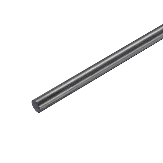 MECCANIXITY Carbon Fiber Rod, 12mm x 150mm Carbon Rod Bar for RC Airplane DIY Craft Kite Wing Tube Quadcopter Arm Repair Pack of 1
