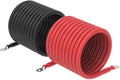 RICH SOLAR 6 Gauge 6AWG One Pair 10 Feet Red + 10 Feet Black Inverter Battery Cable 5/16-Inch Lugs for Solar RV Marine Motorcycle Car (10FT 6AWG)