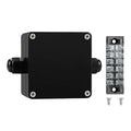 ABS IP67 Waterproof Dustproof Electrical Junction Box, with 15A 600V Barrier Terminal Cable Connector, 1 in/1 Out Power Junction Box（3.26 * 3.18 * 2.2in）