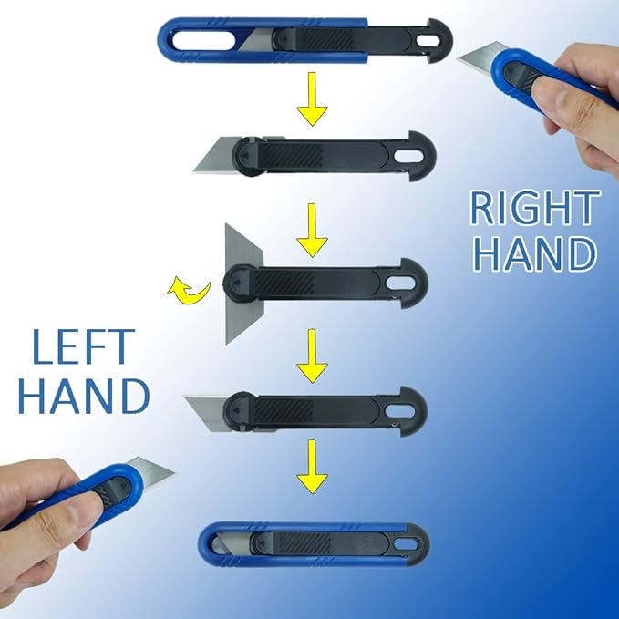 ORX PLUS TOOLS DIY Cables/Wires Stripper 10-20 AWG(0.8-2.6mm²),Wire Cutter, Round Cable Stripper & Safety Retractable Cutter Kit for Electronic and Automotive Repair
