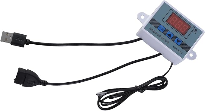 USB 5V Three Button Temperature Controller Intelligent Control Power Cable for Cooling Fan and Blowers Up to 50W