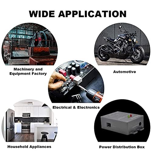 8pcs 4/0 Awg - 1/2" (M12) Sanuke Wire Lugs Ring Terminal Connectors Ends Heavy Duty for Battery Cable Lug Wire Electrical Eyelets with 3:1 Dual Wall Adhesive Heat Shrink