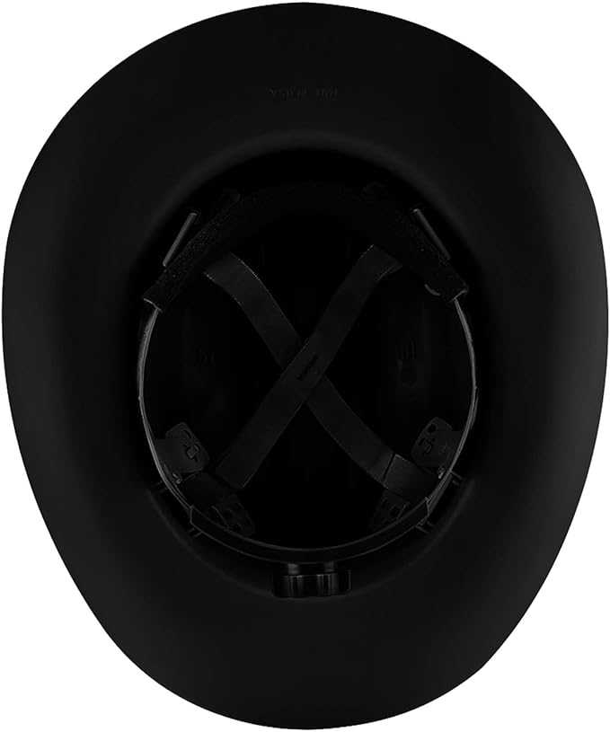 Jackson Safety Cowboy Hard Hat - Non-Vented, Full Brim, 4-Point Ratchet Suspension Safety Helmet for Men & Women - ANSI Z89.1 Class E & OSHA Compliant - Made in USA