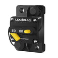 LENKRAD 80amp Marine Circuit Breaker Resettable 80A with Manual Reset Switch Button for Boat Trolling RV Yacht, 12V - 48V DC, Waterproof, Surface Mount(80 Amp Boat Circuit Breaker)