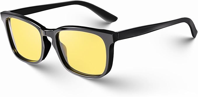 VISOONE Blue Light Blocking Glasses Square with Anti Computer Glare for Gaming Women and Men MONTANA