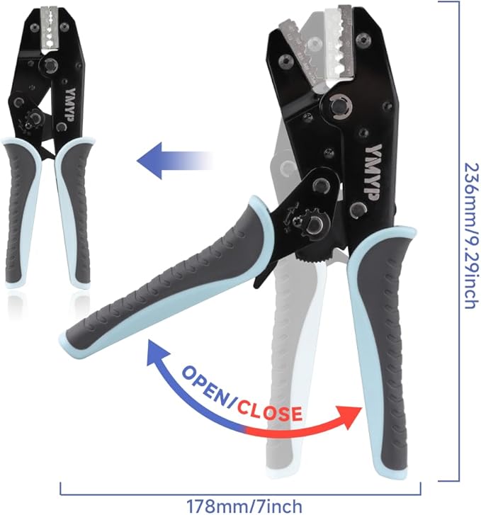 Coaxial Crimping Tool for RG Type Cable -RG122,141,180,210,403, BNC 1.5C-2V,1.5D-2V,2.5C-2V,2.5D-2V Connectors (CRIPMER L5 WG)