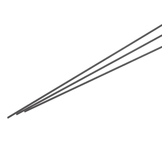 MECCANIXITY Carbon Fiber Rod, 1.5mm x 300mm Carbon Rod Bar for RC Airplane DIY Craft Kite Wing Tube Quadcopter Arm Repair Pack of 9