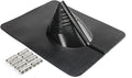 Water-Tite 81731 Electrical Mast Retrofit Roof Flashing, 13-3/4" x 11" Flexible PVC Base, 0" - 3 1/2" Conduit