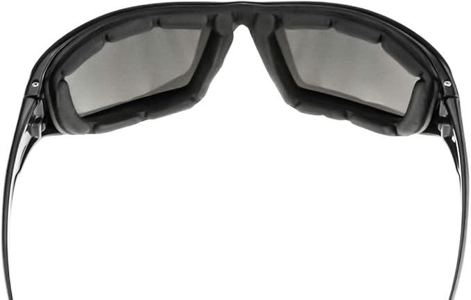 Radians XT1-61 Extremis Full Black Frame Safety Glasses with Silver Mirror Anti-Fog Lens