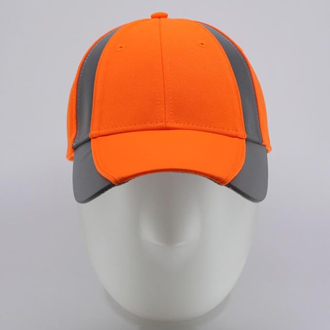 The Vintage Year Reflective High Visibility Piping Neon Polyester Twill Low Profile Structured Baseball Cap