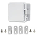 Weatherproof Electrical Box - Project Box Outdoor ABS Plastic Junction Box,Universal DIY Project Box for Indoor/Outdoor Use with Wall-Mount Bracket (3.5"x3.4"x2.3")
