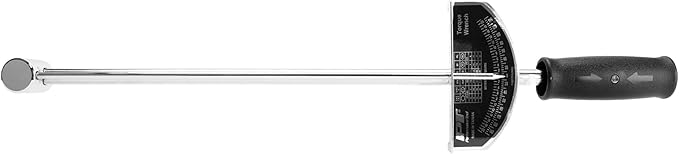 Performance Tool W3001C 1/2-Inch Beam Style Torque Wrench (0-150 ft/lb) With Clockwise or Counterclockwise Capabilities