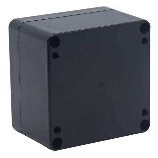 2 Packs Junction Box IP65 Waterproof ABS Plastic Electrical Project Case Power Junction Boxes, Project Box with 8 PCS M16 Cable Glands 3.27x3.19x2.2inch (83 x 81 x 56 mm)