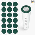 216PCS 26650 Lithium Battery Insulator Rings, Highland Barley Paper with Adhesive Backing, Hollow Paper Pad Electrical Insulation Ring, Green