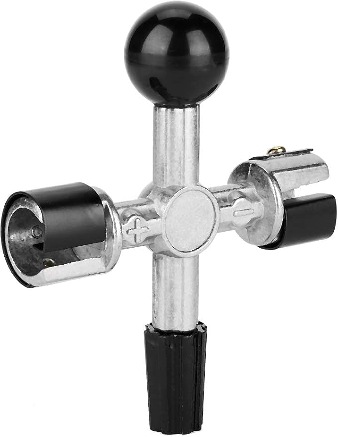 Aramox 4-Way Battery Terminal Cleaner, Steel Construction, Automotive Maintenance Tool for Battery Posts and Lugs