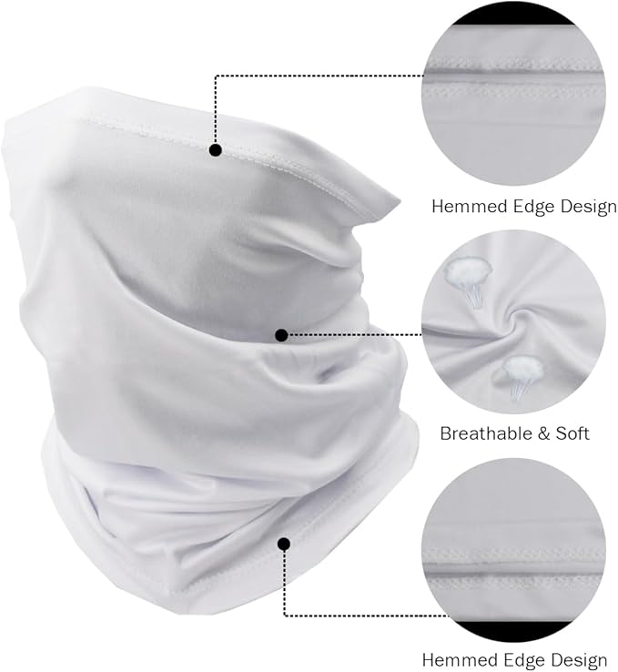 Fishing Neck Gaiter, Sun Protection Face Mask, Cooling Neck Shield Scarf Cycling Balaclava Bandana for Men and Women