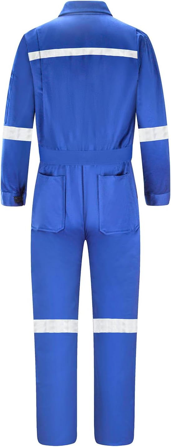 Mens Workwear Coveralls Work Mechanic Jumpsuits Long Sleeve Coverall Work Wear Multi Pockets