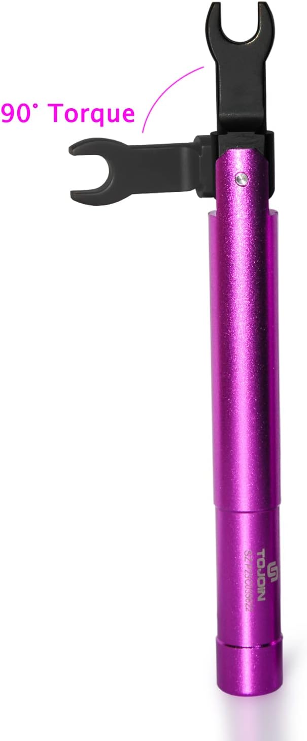 SMA Torque Wrench for RF Connector, 8mm Opening, 0.9 Nm Torque, Alloy Steel Material, Purple Color