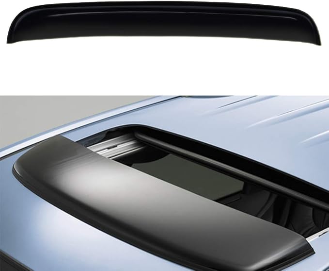 43inch 1100mm Sunroof Universal Wind Deflector Fit Car Accessories Rain Snow Guard Sun Roof,1pc Dark Smoke Tint Auto Moonroof Visor Fit The Sunroof Which is Not Wider Than 41.8" RN110