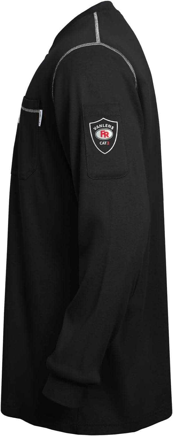 FR Shirts for Men CAT2/HRC2 Flame Resistant Shirts 6.5oz Light Weight Long Sleeve Fire Retardant Shirts