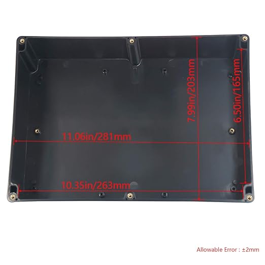 Junction Box IP65 Waterproof ABS Plastic Electrical Project Case Power Junction Boxes, Project Box with 4 PCS M16 Cable Glands 11.42x8.27x3.94 inch (290 x 210 x100 mm)