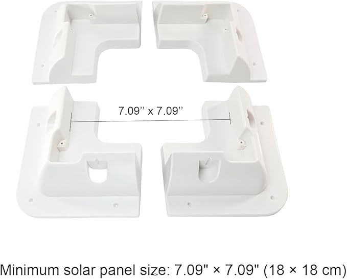 Solar Panel Mounting Brackets Kit, 7PCS Roof Mounts for RVs, Vans, Caravans, Sheds & Boats — Screw-Fix Only, Flat Roof Compatible, No Adhesive or Curved Roof Use