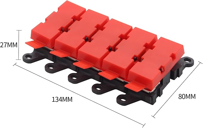 4way Midi Fuse Holder Automotive Marine Boat Car Audio Brass Fuse Blocks Midi Holder 1in 4 Out with 30A 60A 100A Midi Fuses Distribution Block