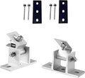 Adjustable Solar Panel Tilt Mount Brackets, 2 Sets 15-30° Adjustable Aluminum Solar Mounting Brackets Support 50-400 Watt Panel for Flat Surface for Flat Surface, RV, Roo