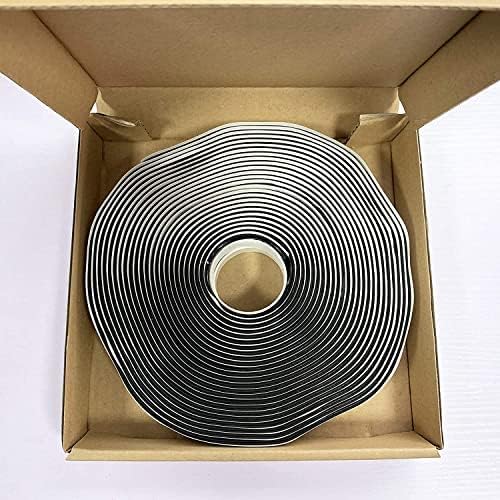 LLPT Butyl Tape Black 3/4 Inch x 33Ft Tight Seal for Leak Proof EPDM RV Repair Window Glass Boat Sealing Roof Pipe Patching(BST343)