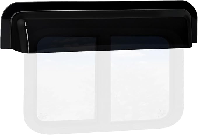 RV Window Rain Deflector & Sun Blade, RV Window Blade Rain Sunroof Deflector Fits 18-21 inch Wide Camper Sliding&Vertical Windows,Deflects Rain and Sun Protection for Camper Van Windows