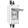 Solar Disconnect Switch 63A 100V PV Disconnect Switch Miniature Circuit Breaker IP65 Outdoor Waterproof Disconnect Box for RV Solar Panel and Off-Grid System(63A 1000V)