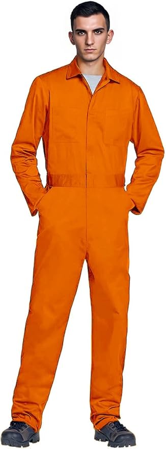 MCJC Coveralls for Men Adult Jumpsuit Coveralls Mechanic Work Uniform Halloween Horror Killer Costume