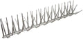 Bird B Gone - Gray Plastic Anti Bird Spikes (50') - Humane Deterrent - Stops Pigeons & Birds from Roosting - UV-Stabilized Polycarbonate - for Rooftops, Ledges, Fences, Etc - Made in USA