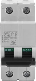 2P 250V Low Voltage DC Miniature Circuit Breaker for PV System, Grid System, DIN Rail Mount, Breaker DC Circuit Amp Solar Double Pole(63A)
