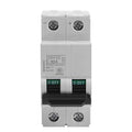 Miniature Circuit Breaker, DC Circuit Breaker, 2P 250V 63 Amp Low Voltage Din Rail Mount DC Circuit Amp Solar Double Pole Miniature Air Circuit Breaker