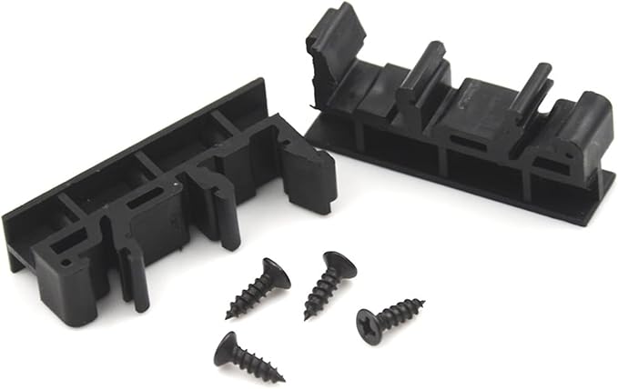 20Sets C45 DIN Rail PCB Mounting Bracket Holder Carrier Clips for Width 35mm or 15mm Din Rail