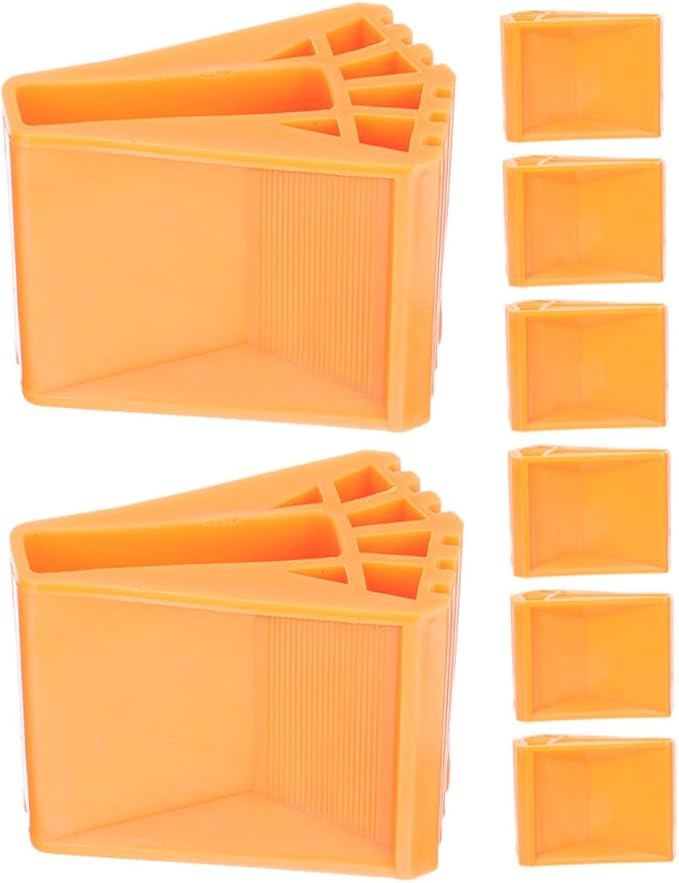 Gatuida 8pcs Non Slip Rubber Ladder Feet Caps Durable Protection Mats for Enhanced Floor Safety Easy Installation for All Ladder Types for Indoor and Outdoor Use