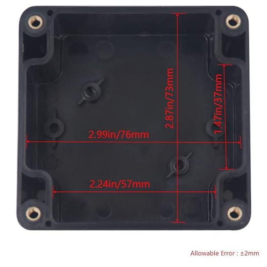 2 Packs Junction Box IP65 Waterproof ABS Plastic Electrical Project Case Power Junction Boxes, Project Box with 8 PCS M16 Cable Glands 3.27x3.19x2.2inch (83 x 81 x 56 mm)