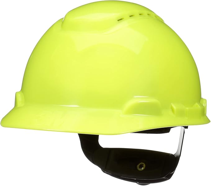 3M Hard Hat SecureFit H-700 Series Cap Style Safety Helmet with Uvicator Sensor, 4-Point Pressure Diffusion Ratchet Suspension